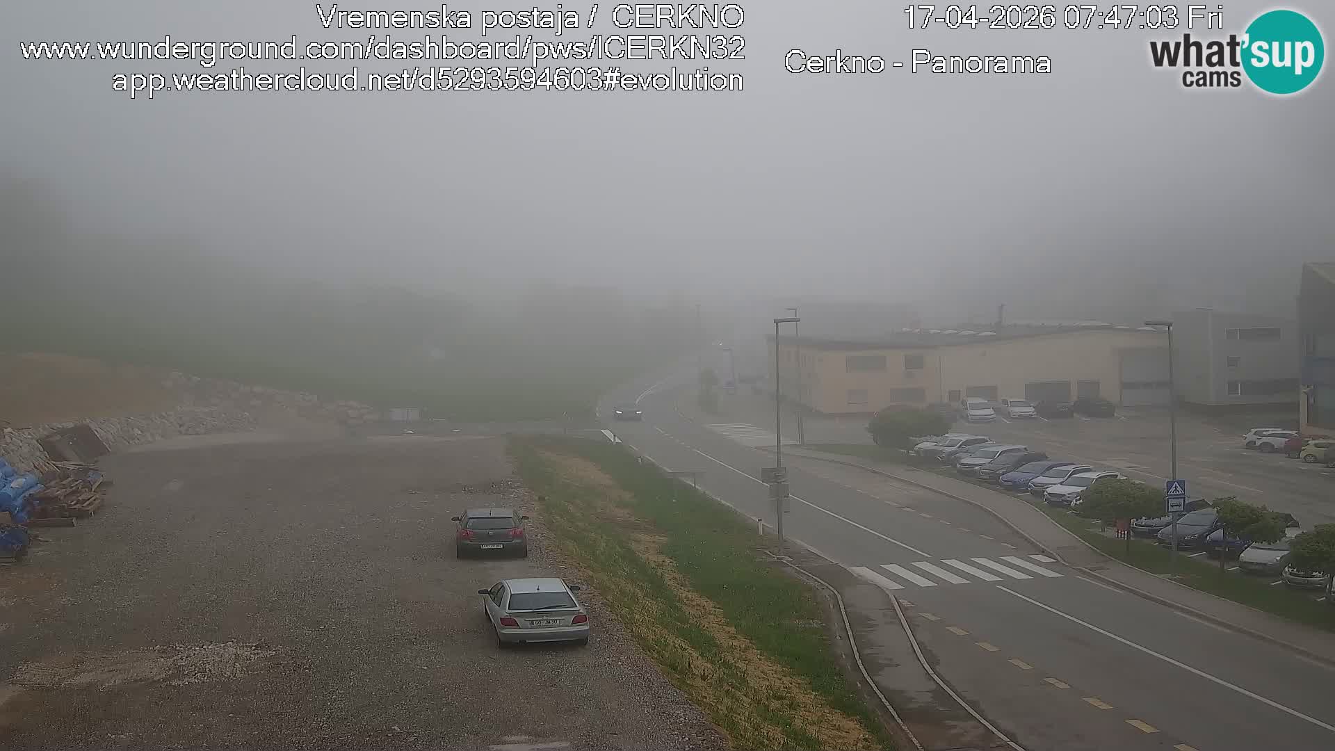 Cerkno entrada a la ciudad Webcam en vivo