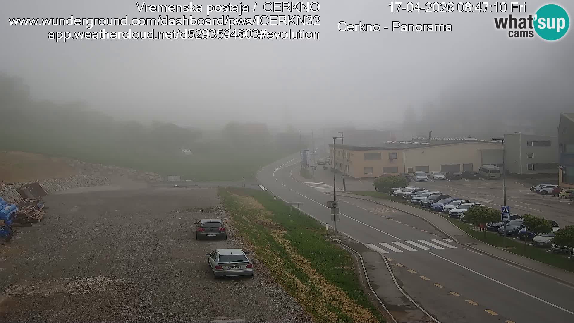 Webcam en direct – Entrée de la ville de Cerkno