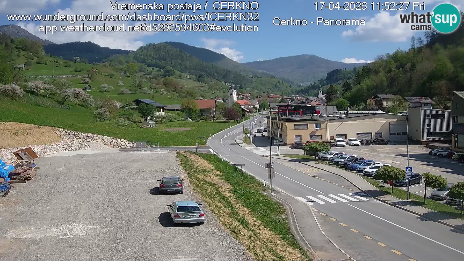 Cerkno ulaz u grad – Kamera uživo