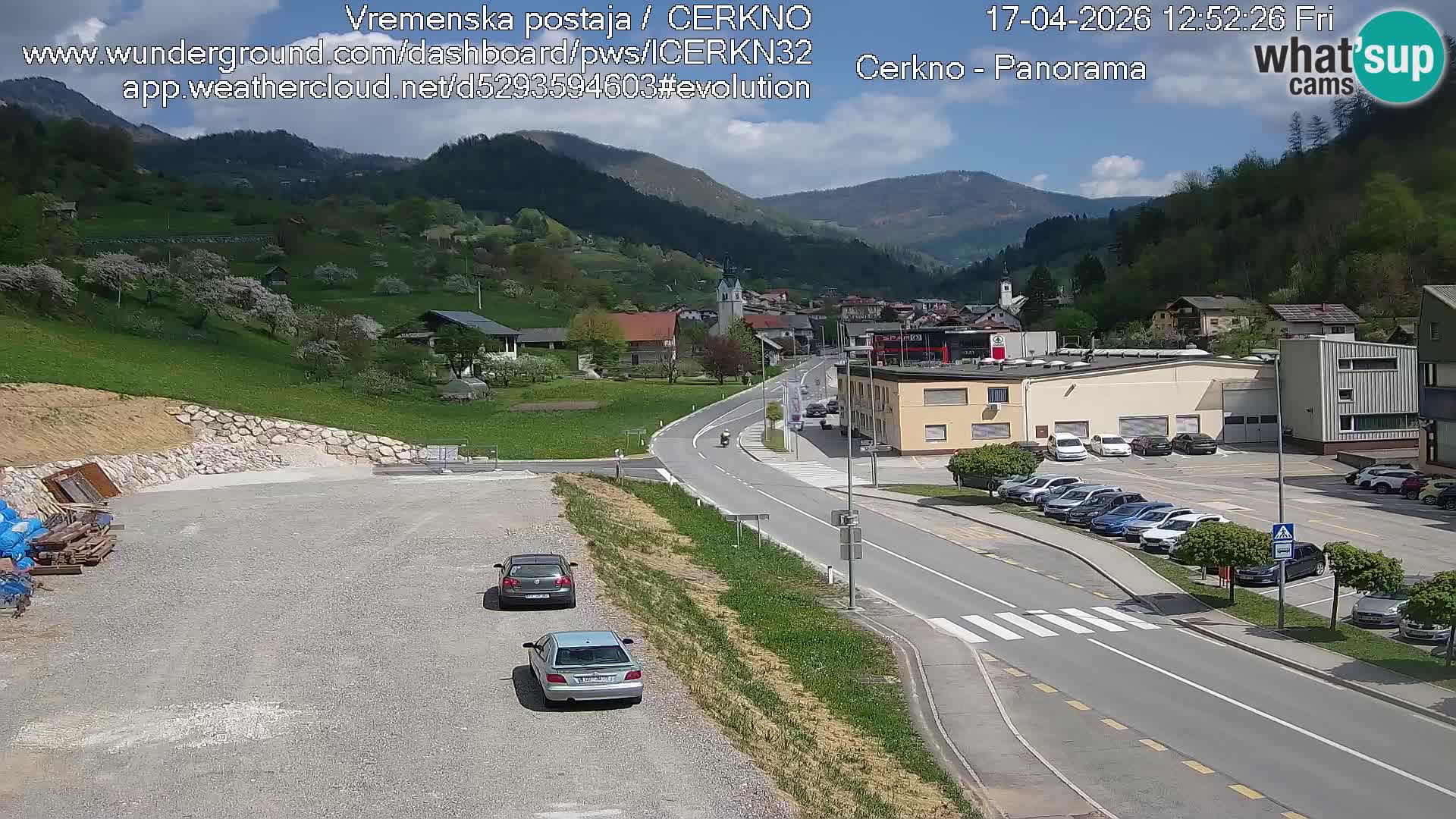 Cerkno Stadteingang Live-Webcam