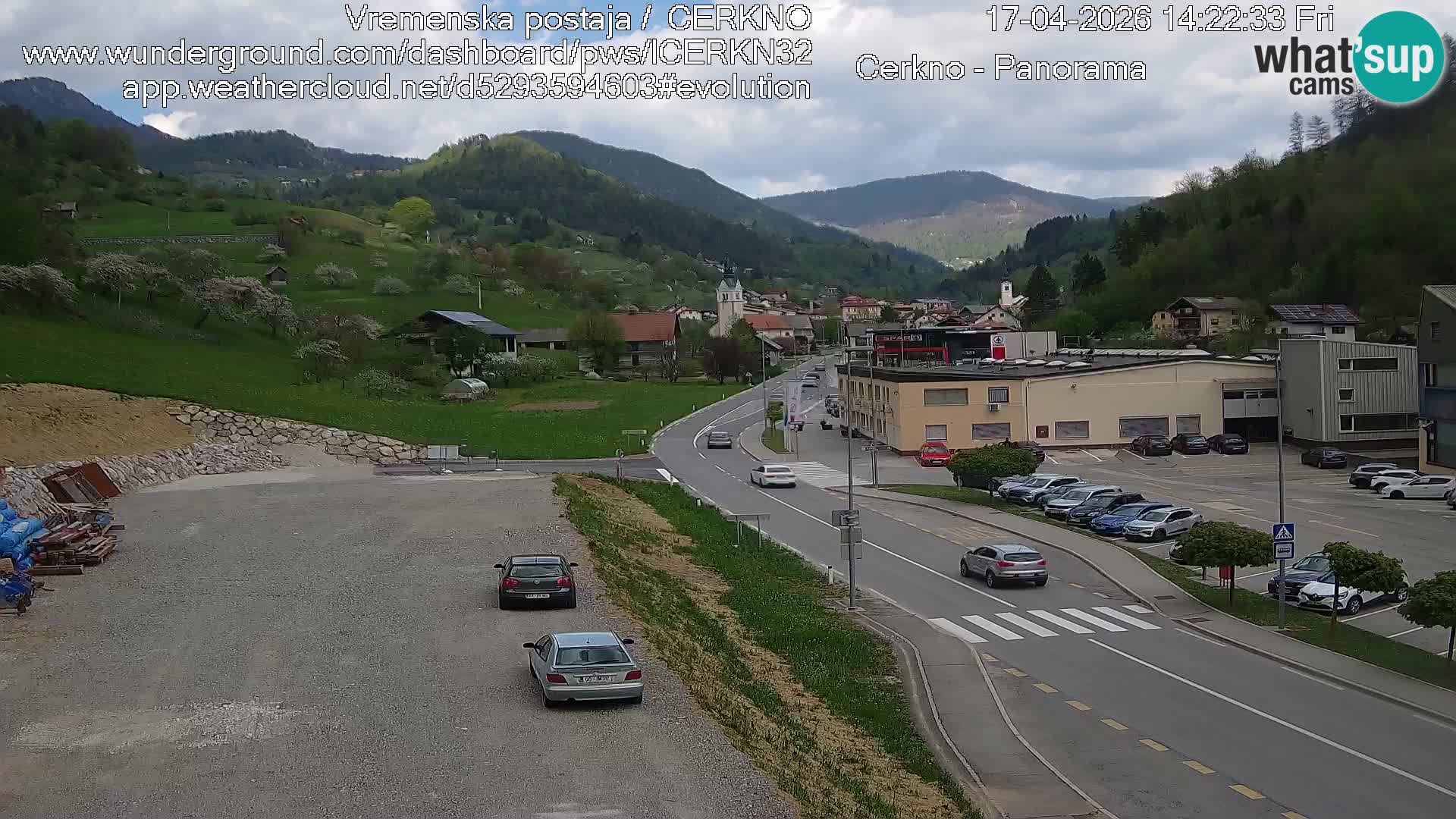 Cerkno Stadteingang Live-Webcam