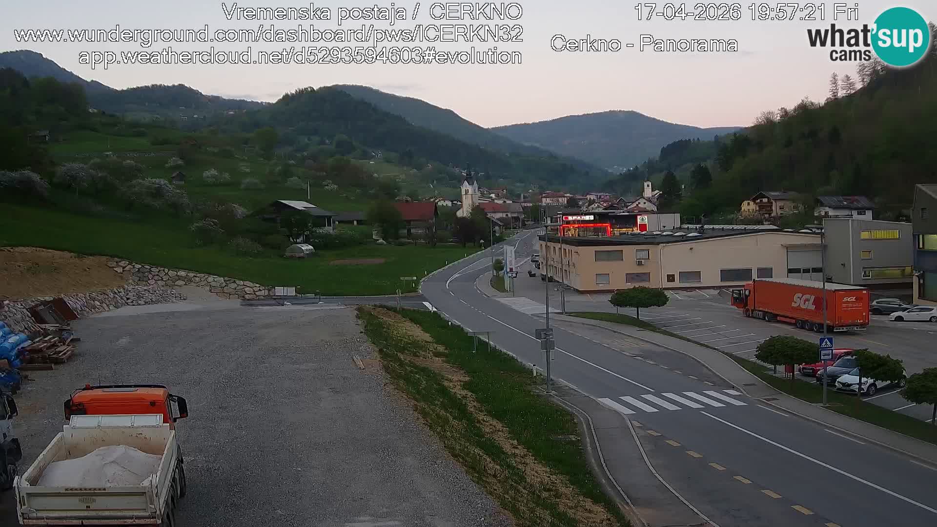 Cerkno Stadteingang Live-Webcam
