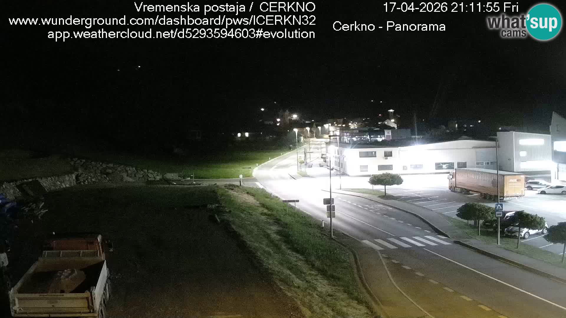 Cerkno city entrance Live Webcam