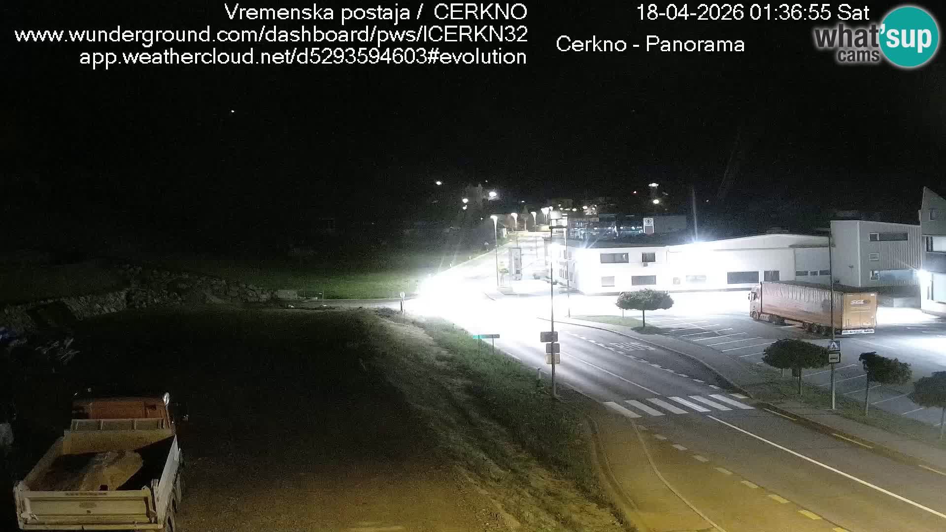 Webcam en direct – Entrée de la ville de Cerkno