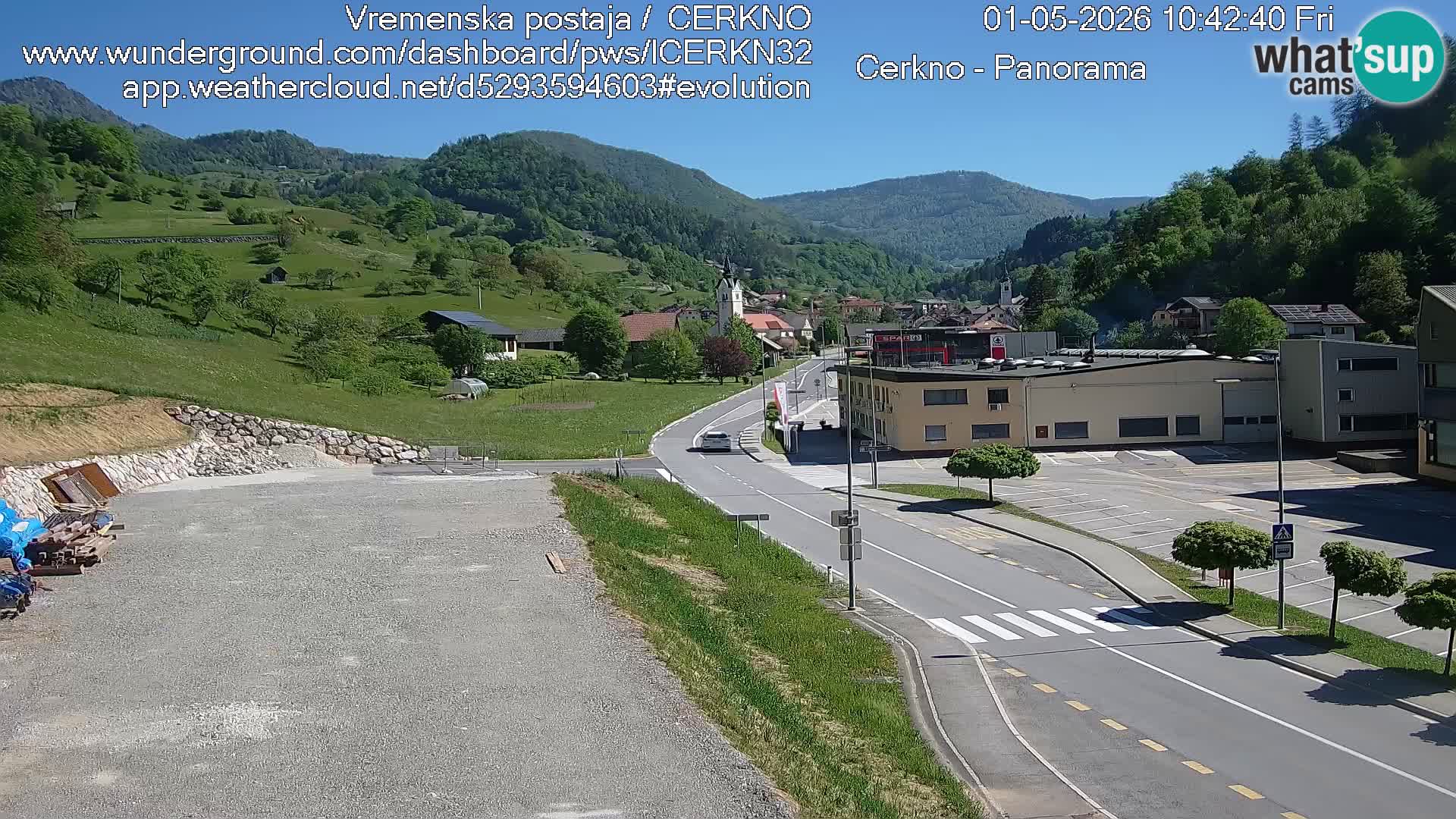 Cerkno Stadteingang Live-Webcam