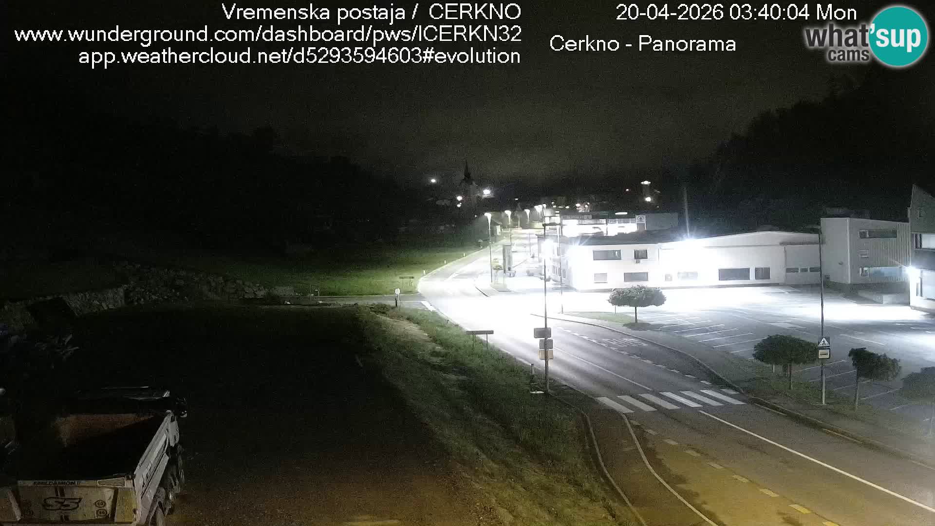 Cerkno city entrance Live Webcam