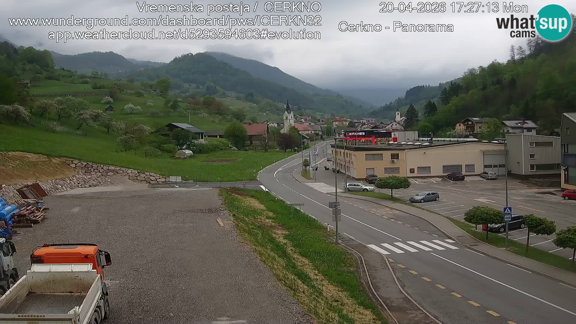 Cerkno Stadteingang Live-Webcam