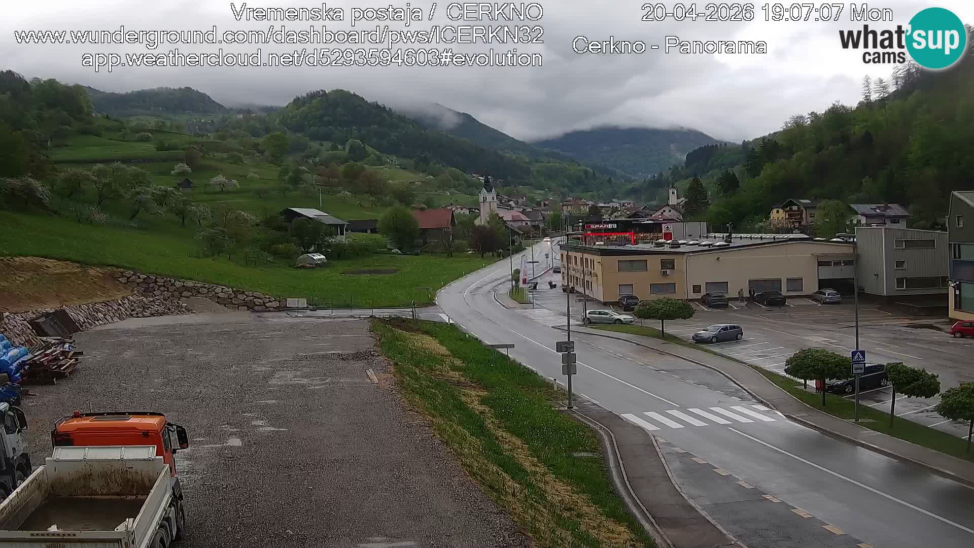 Cerkno Stadteingang Live-Webcam