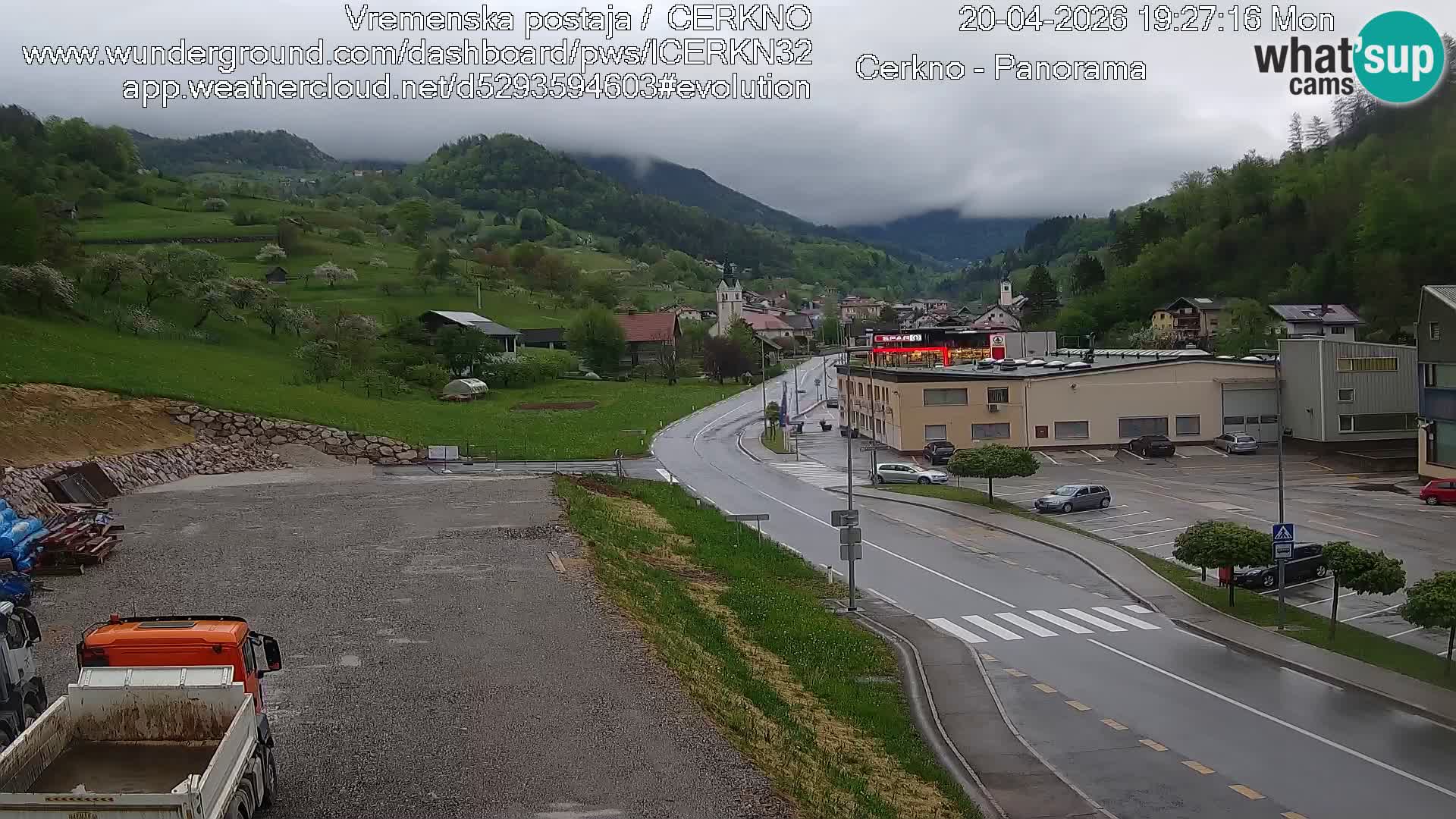 Cerkno Stadteingang Live-Webcam