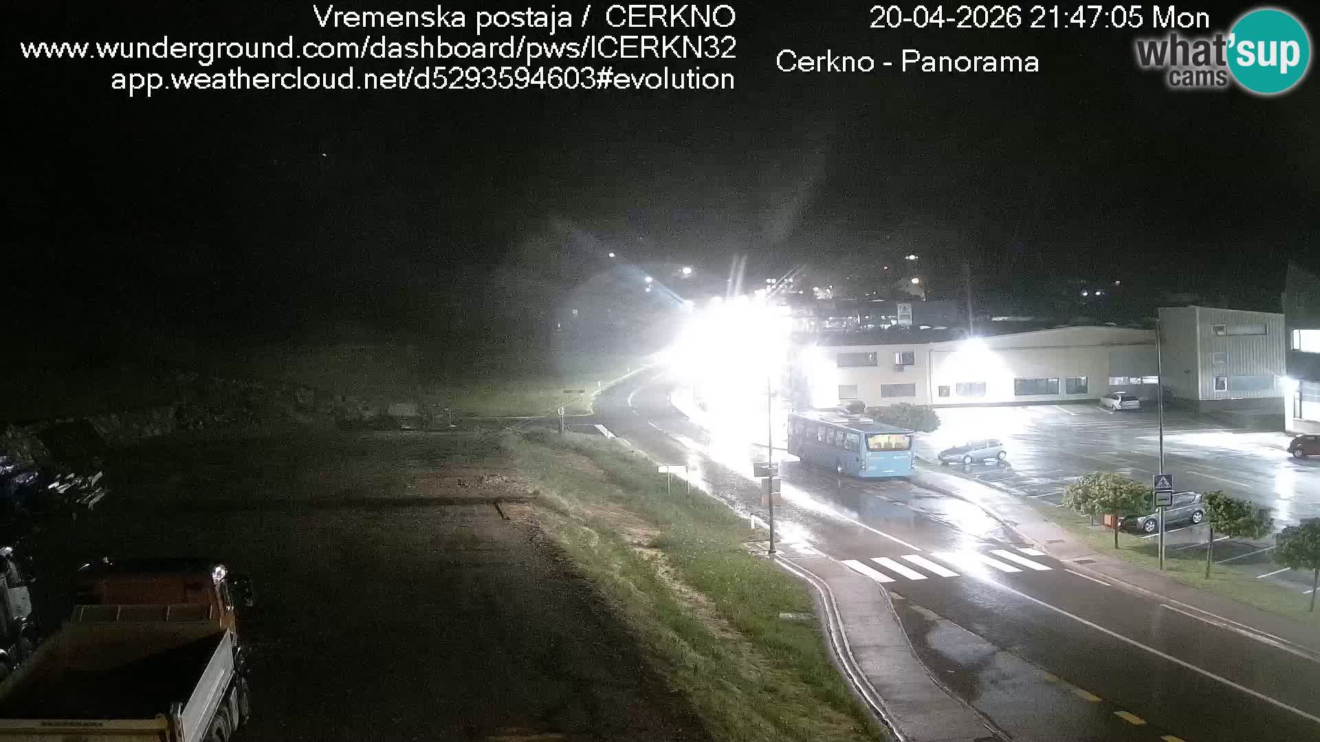 Cerkno city entrance Live Webcam