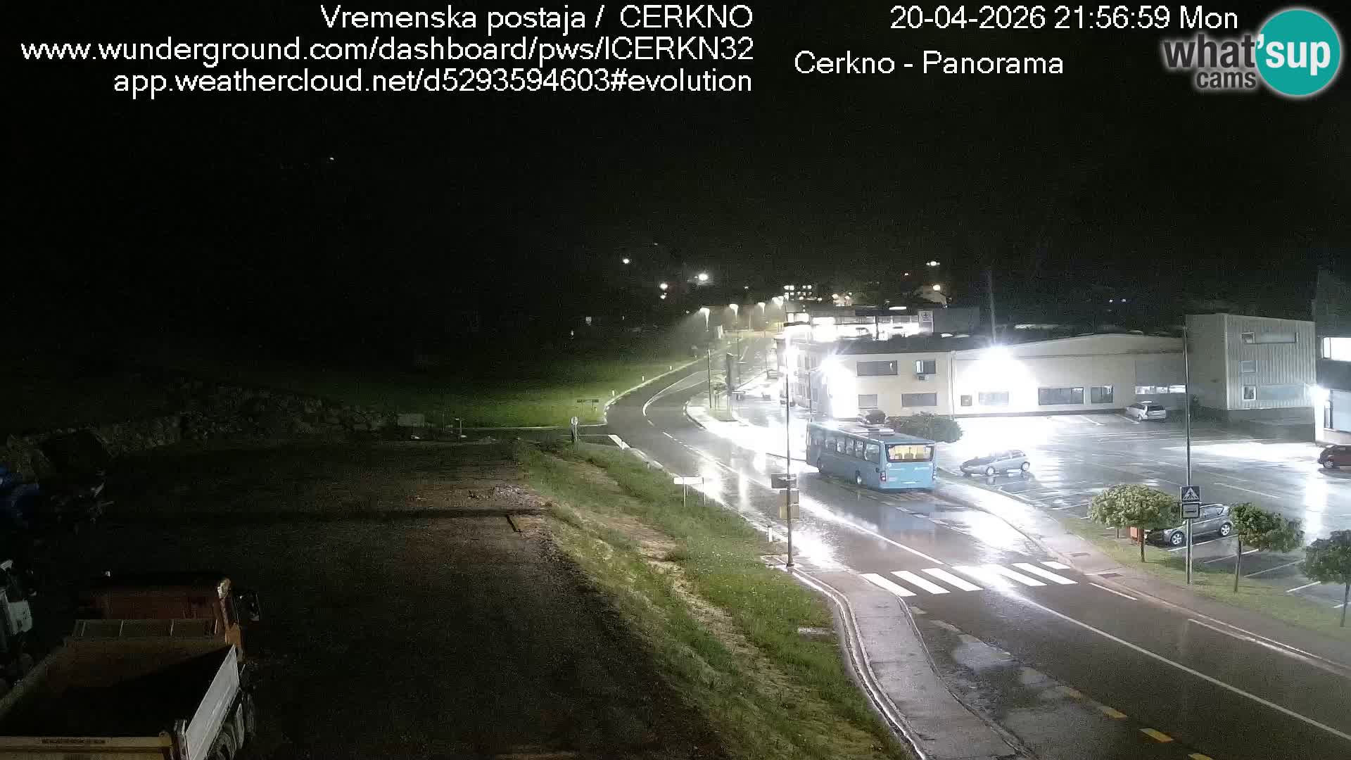 Cerkno city entrance Live Webcam