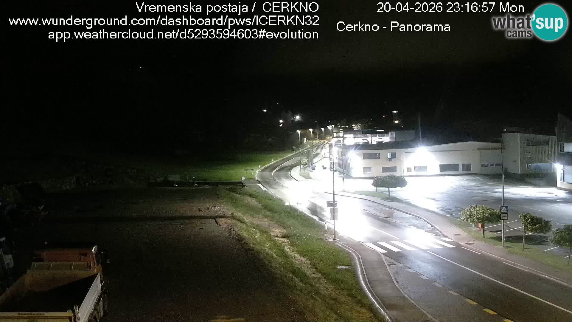 Cerkno entrada a la ciudad Webcam en vivo