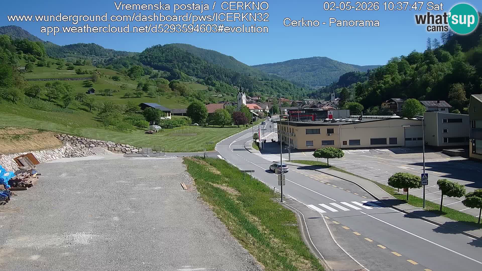 Cerkno ulaz u grad – Kamera uživo