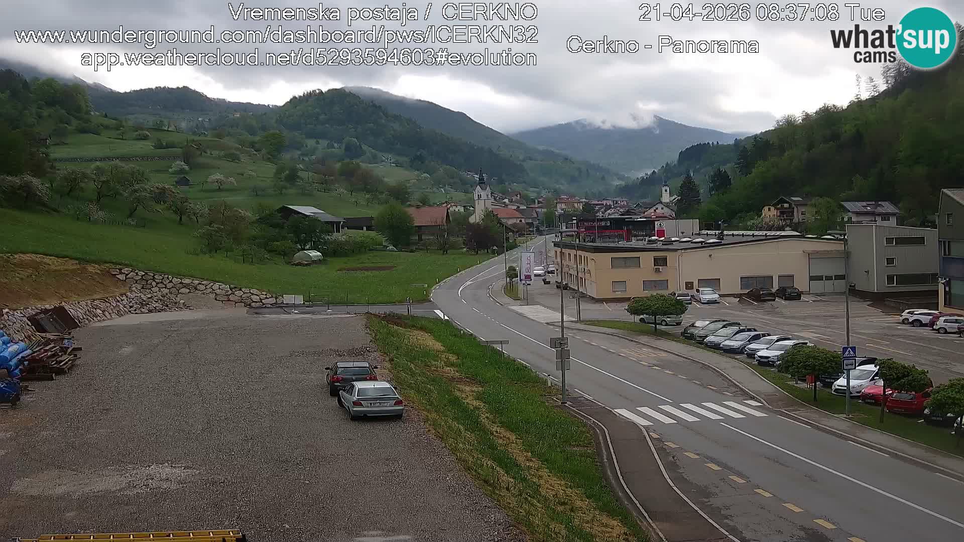 Cerkno Stadteingang Live-Webcam