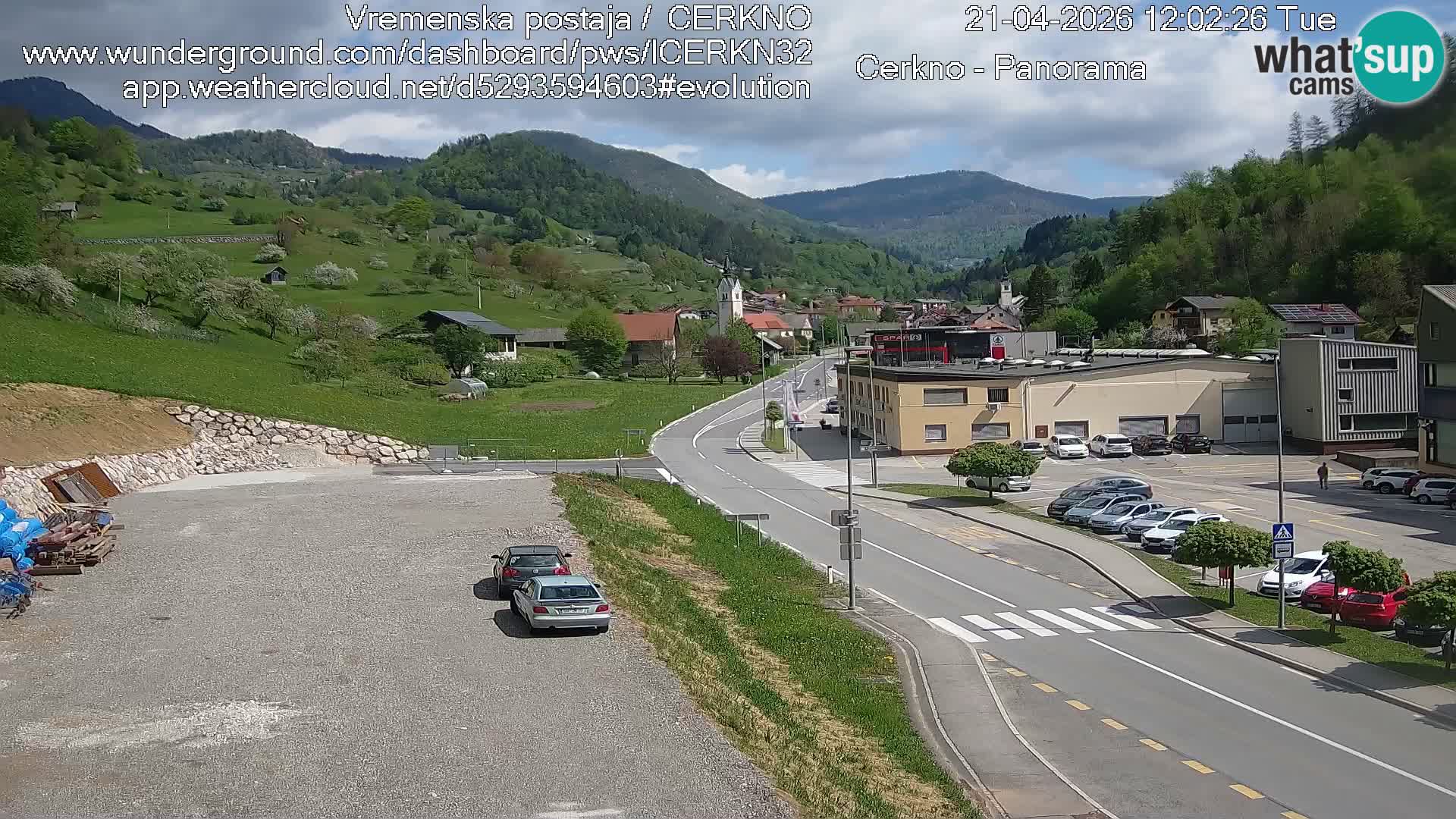 Cerkno Stadteingang Live-Webcam