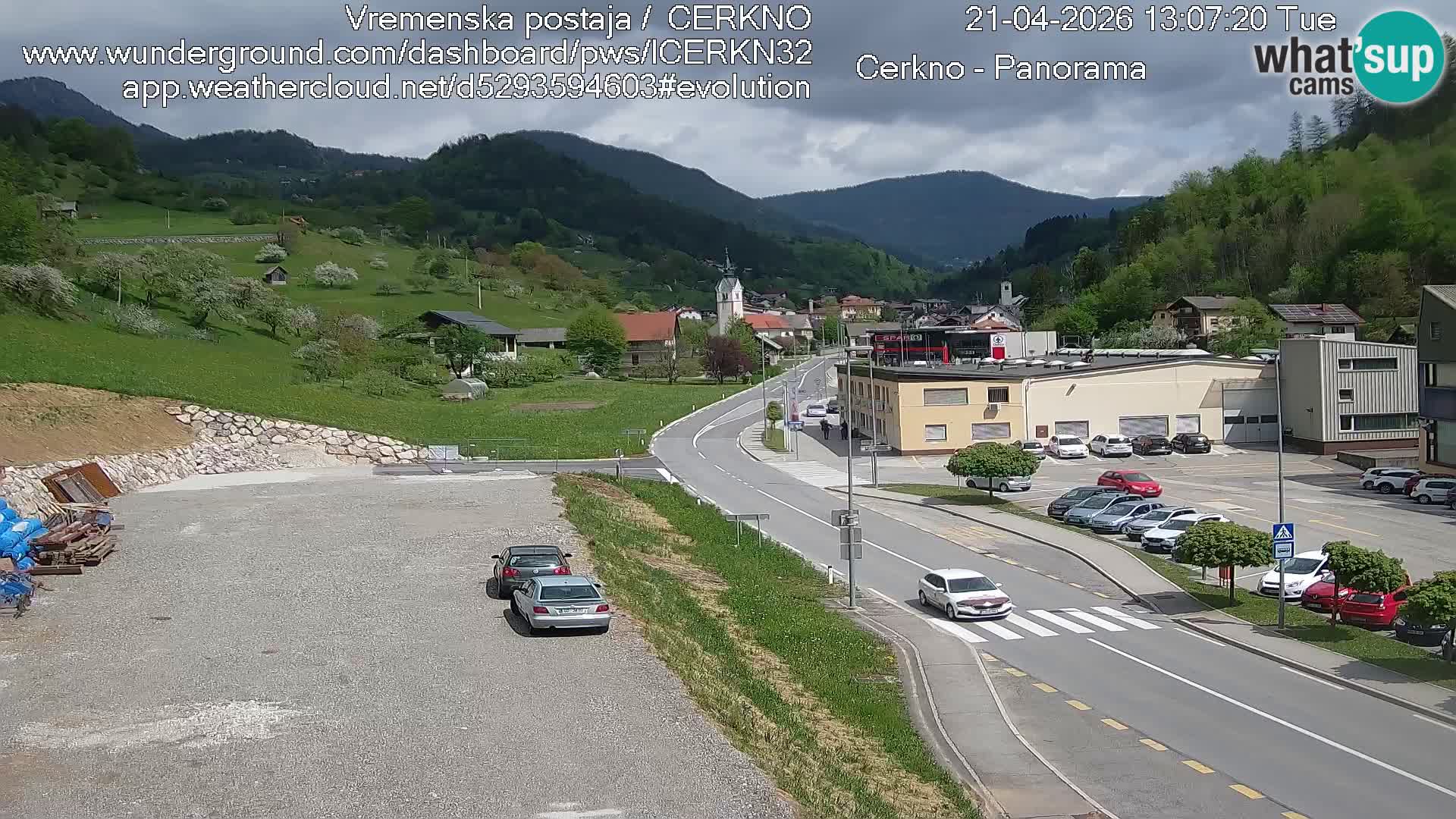 Cerkno ulaz u grad – Kamera uživo