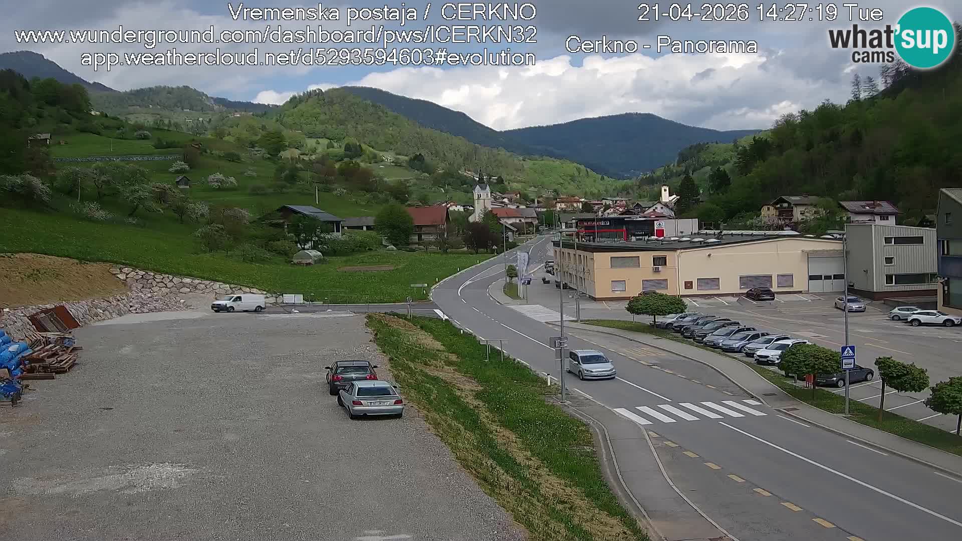 Webcam Ingresso Città di Cerkno