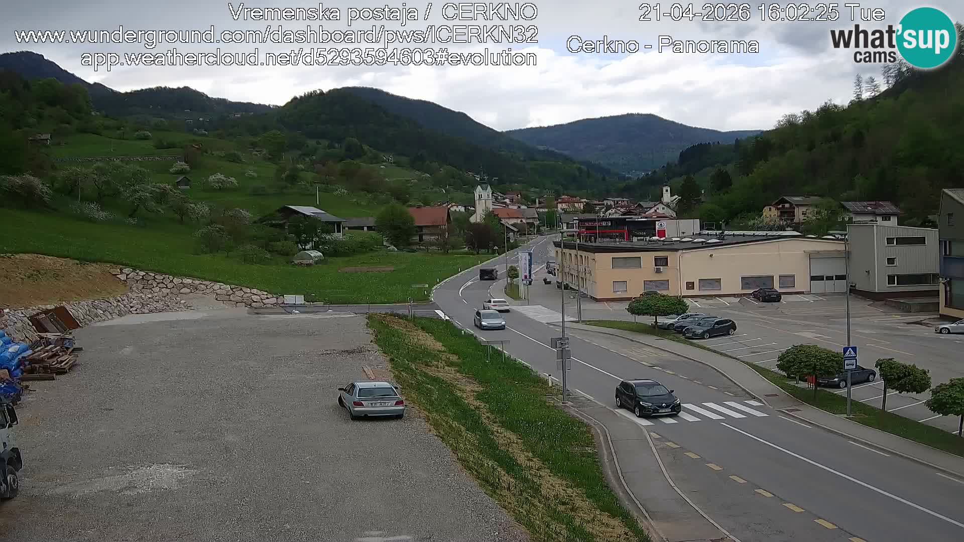 Cerkno Stadteingang Live-Webcam