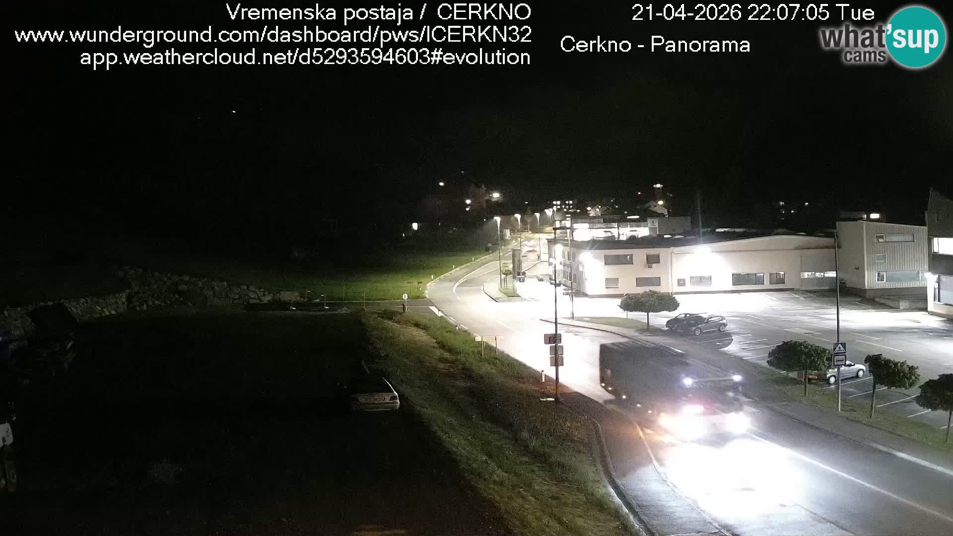 Cerkno entrada a la ciudad Webcam en vivo