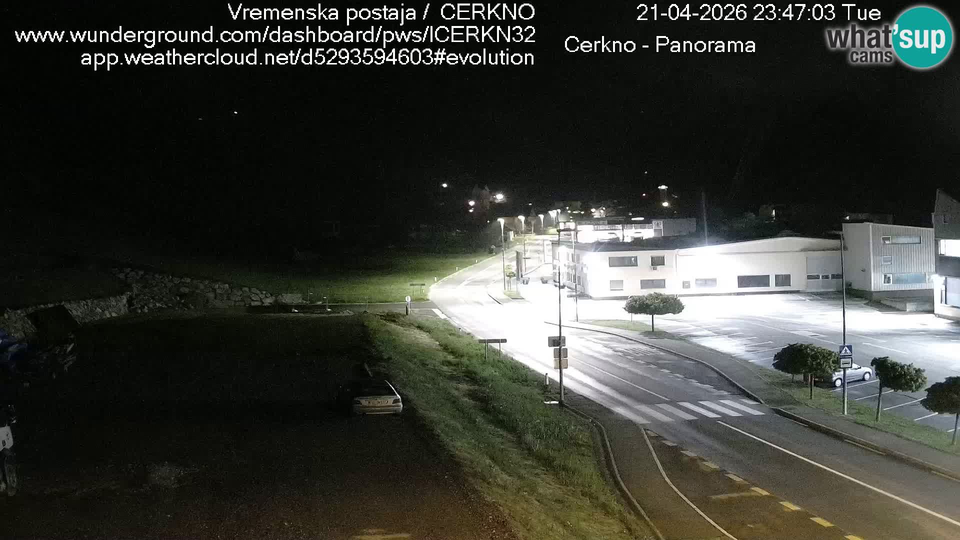 Cerkno entrada a la ciudad Webcam en vivo
