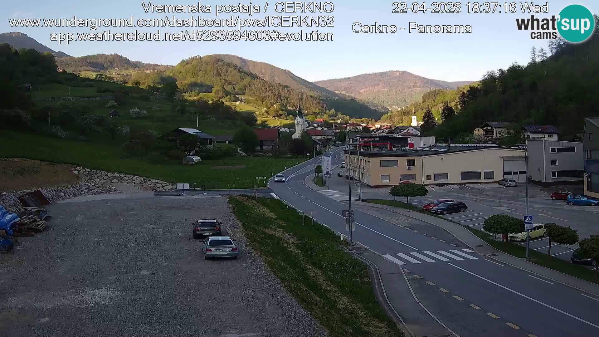 Cerkno Stadteingang Live-Webcam