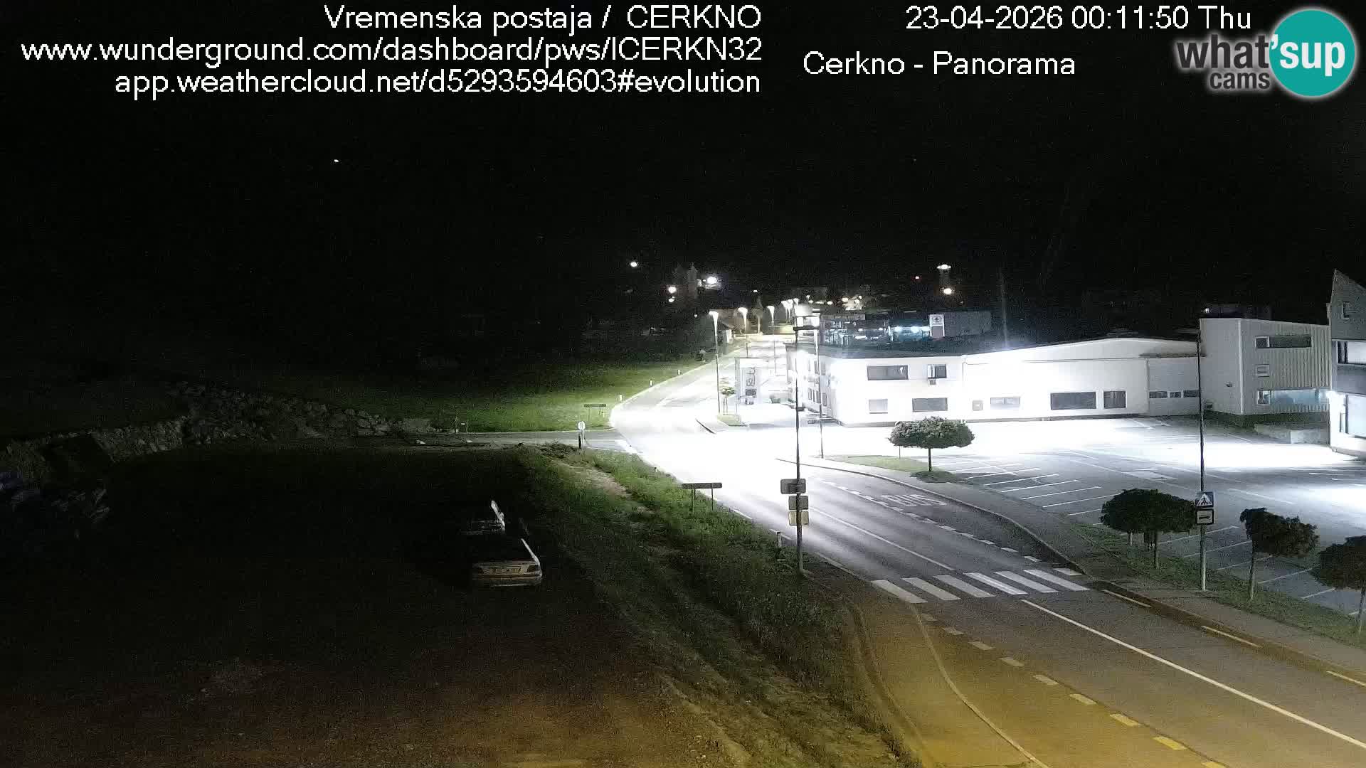 Cerkno entrada a la ciudad Webcam en vivo