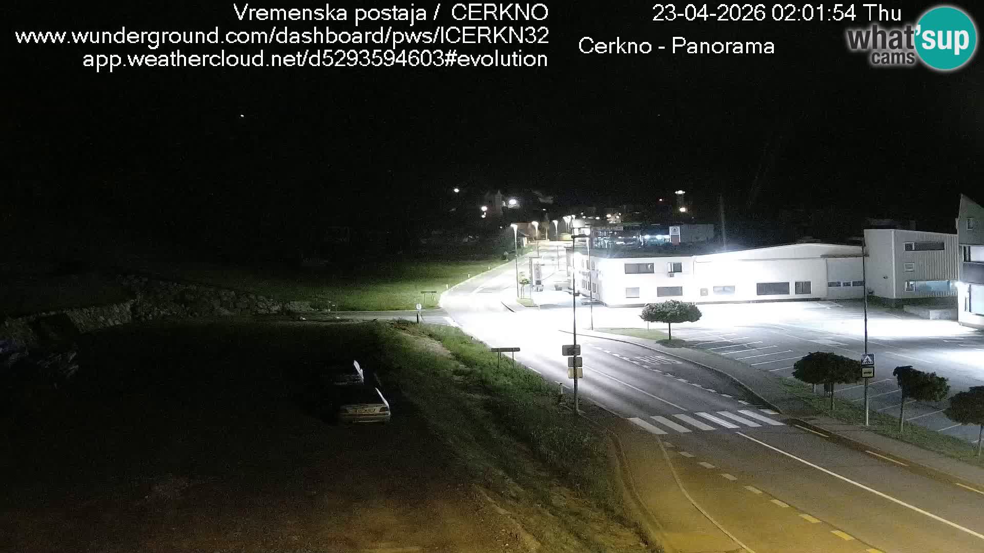 Cerkno entrada a la ciudad Webcam en vivo