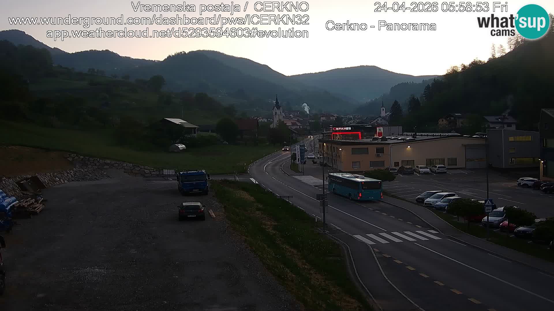 Cerkno Stadteingang Live-Webcam