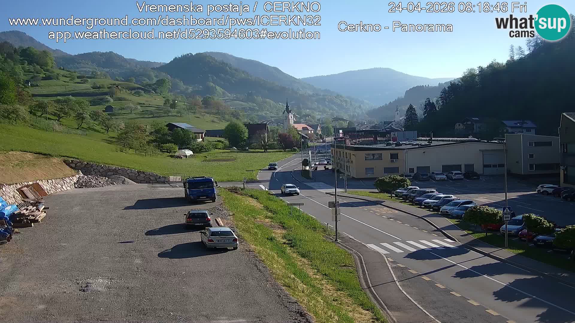 Cerkno ulaz u grad – Kamera uživo