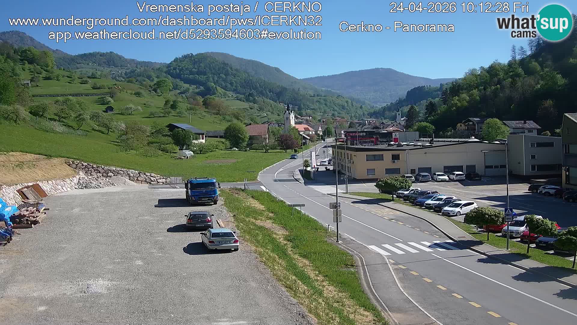 Cerkno ulaz u grad – Kamera uživo