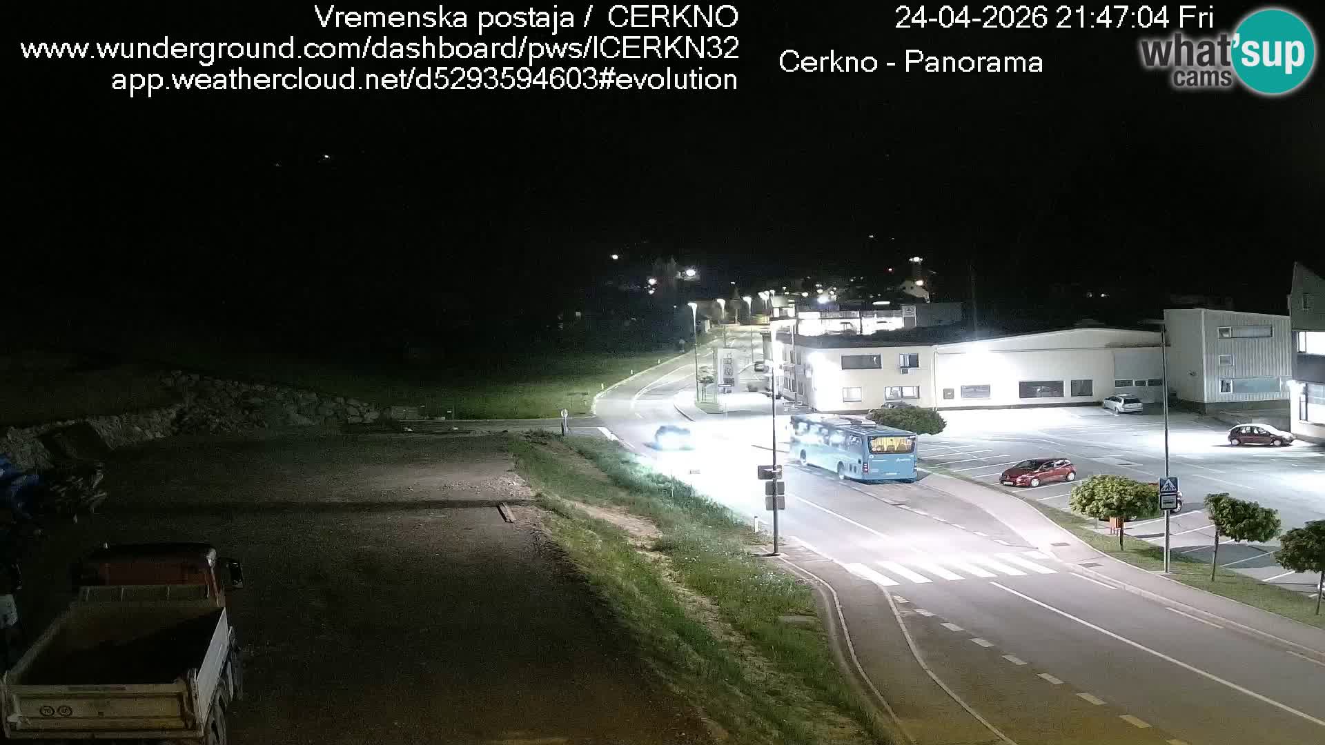 Cerkno city entrance Live Webcam