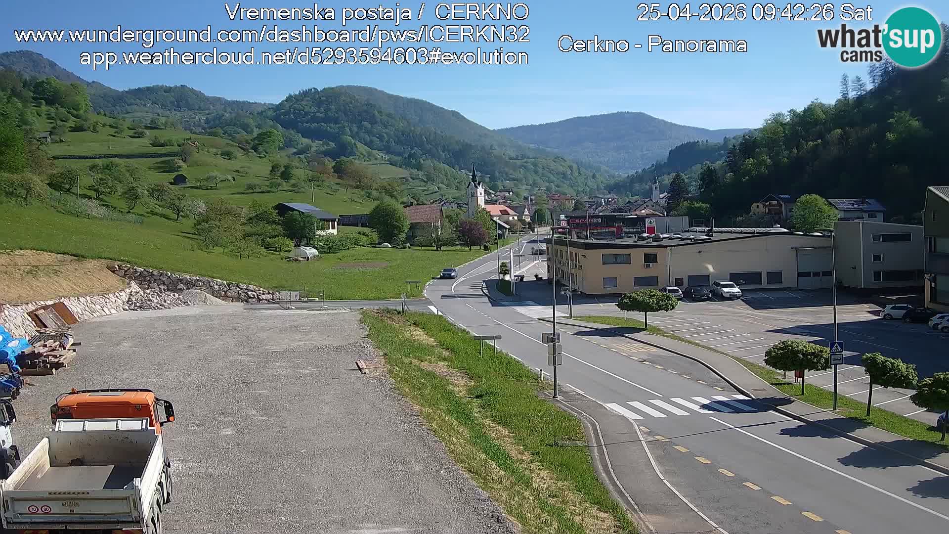 Cerkno ulaz u grad – Kamera uživo