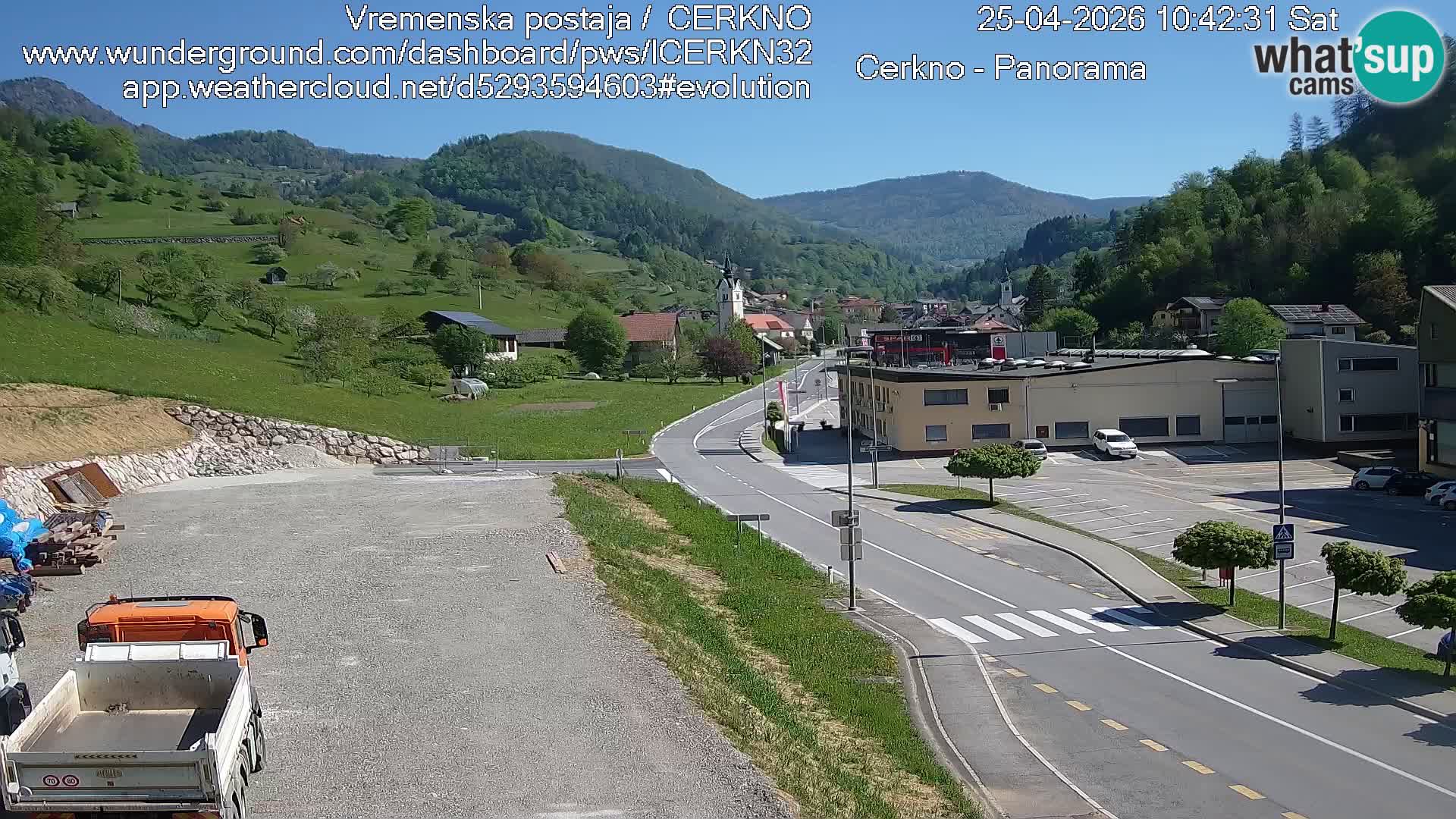 Cerkno ulaz u grad – Kamera uživo