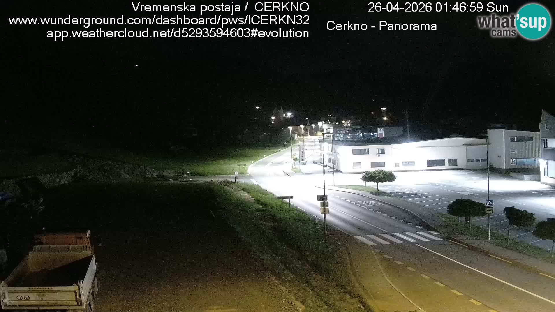 Cerkno entrada a la ciudad Webcam en vivo
