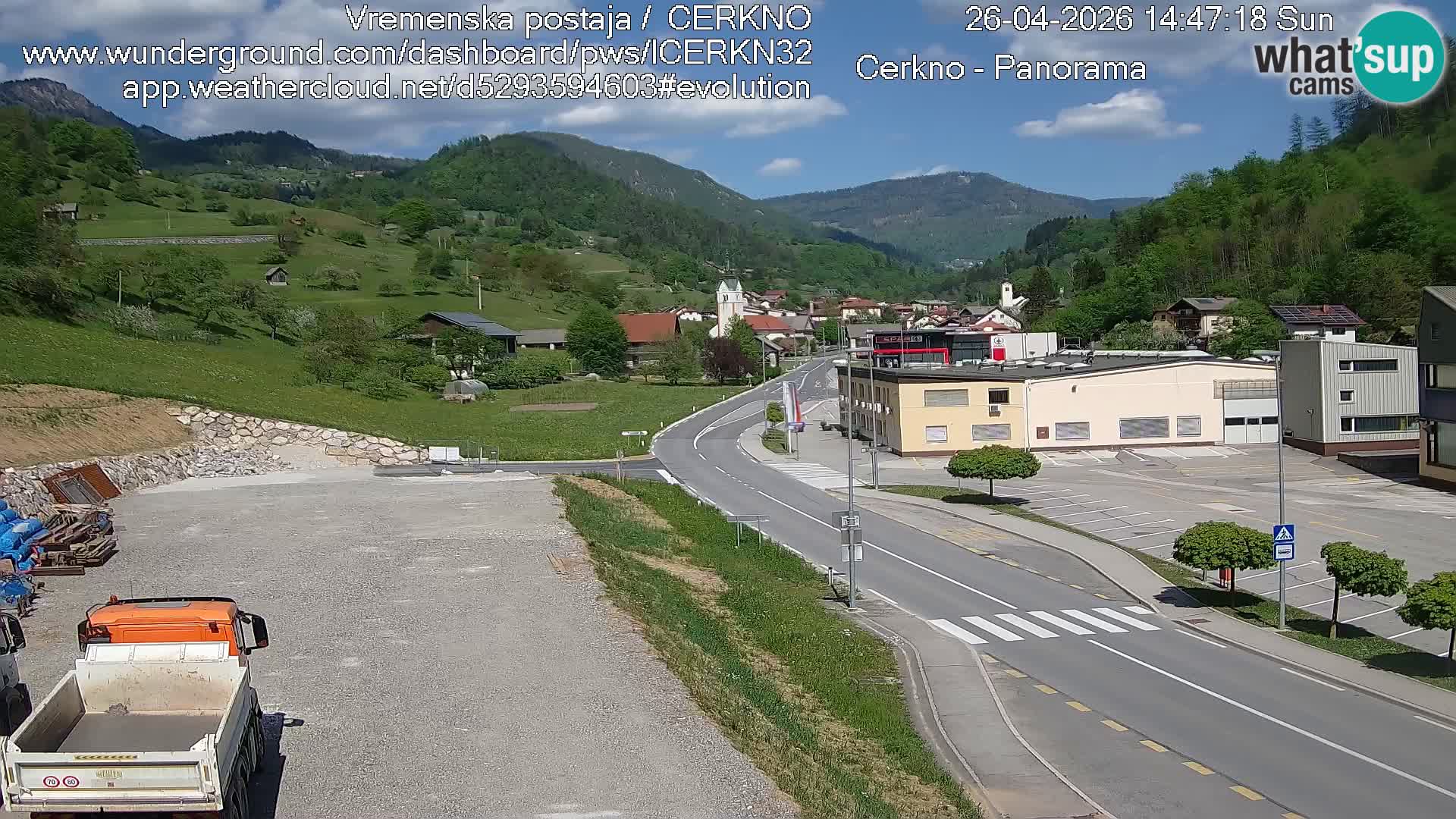 Cerkno Stadteingang Live-Webcam