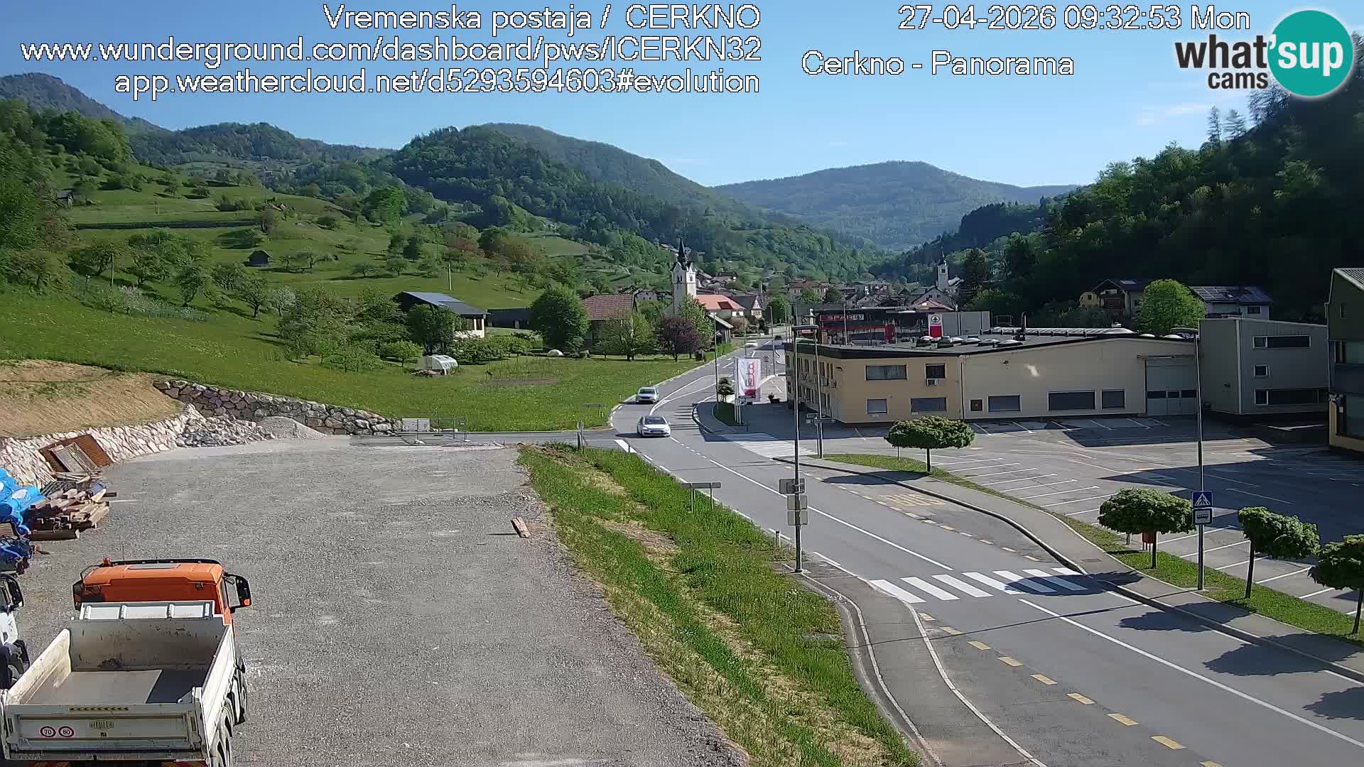 Cerkno Stadteingang Live-Webcam