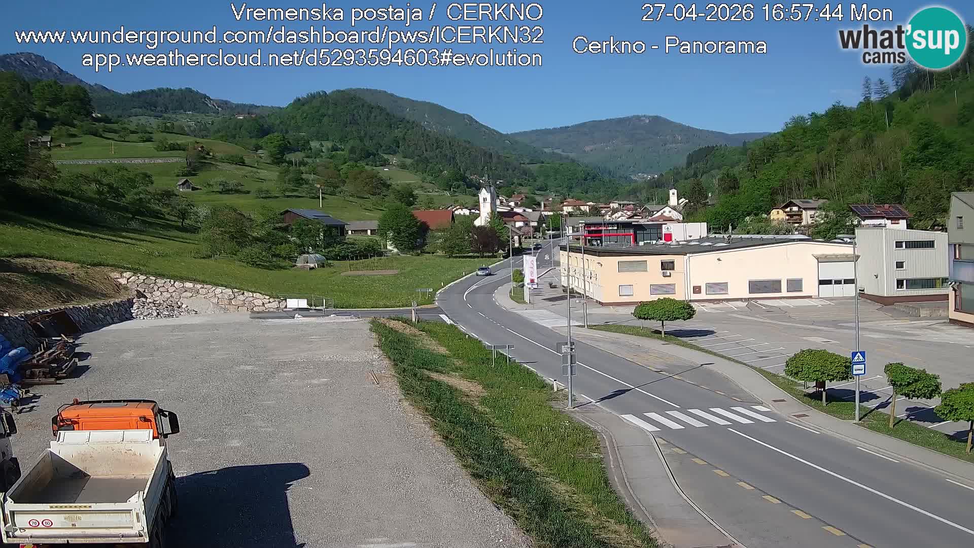 Cerkno Stadteingang Live-Webcam