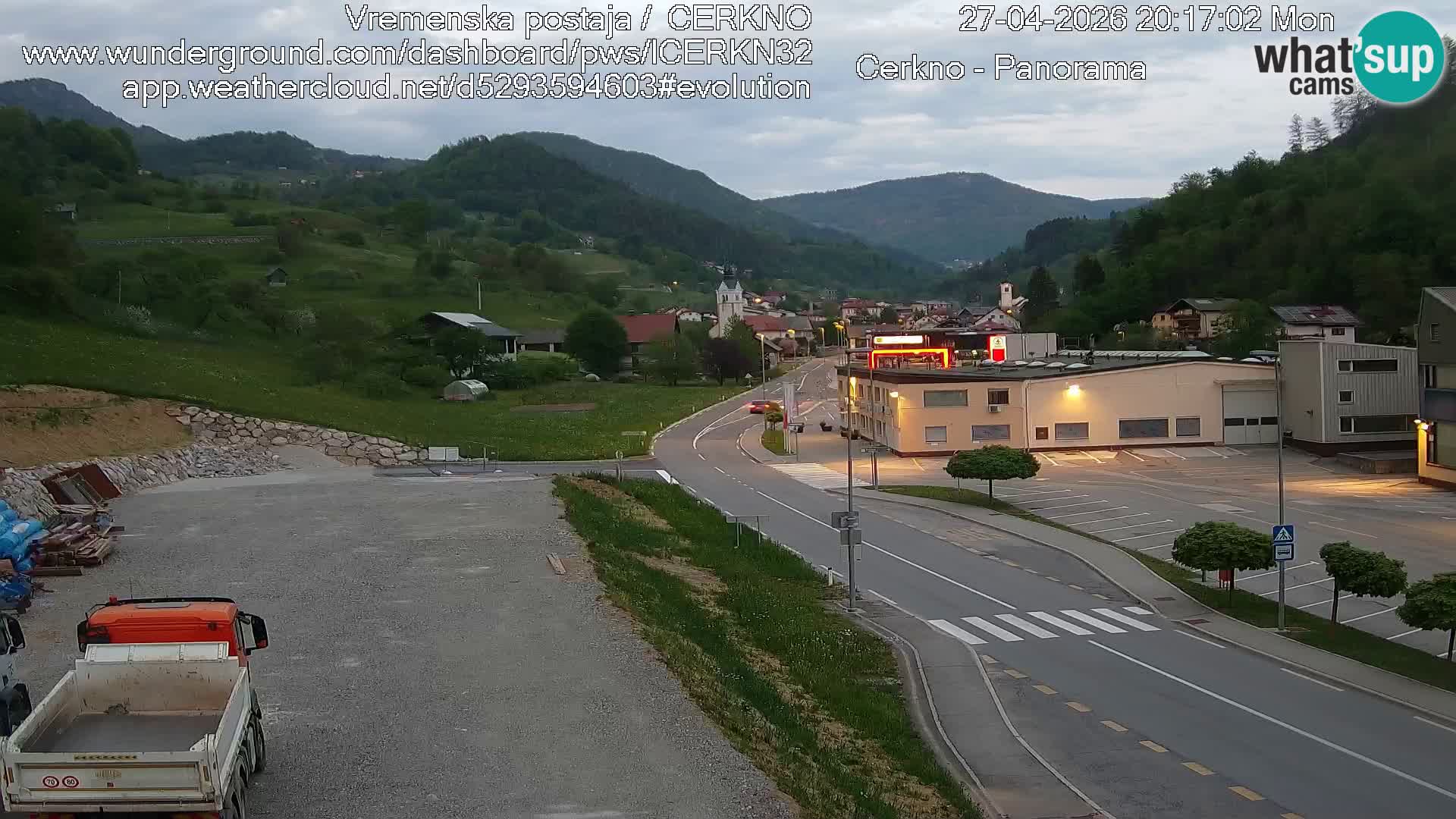 Cerkno ulaz u grad – Kamera uživo