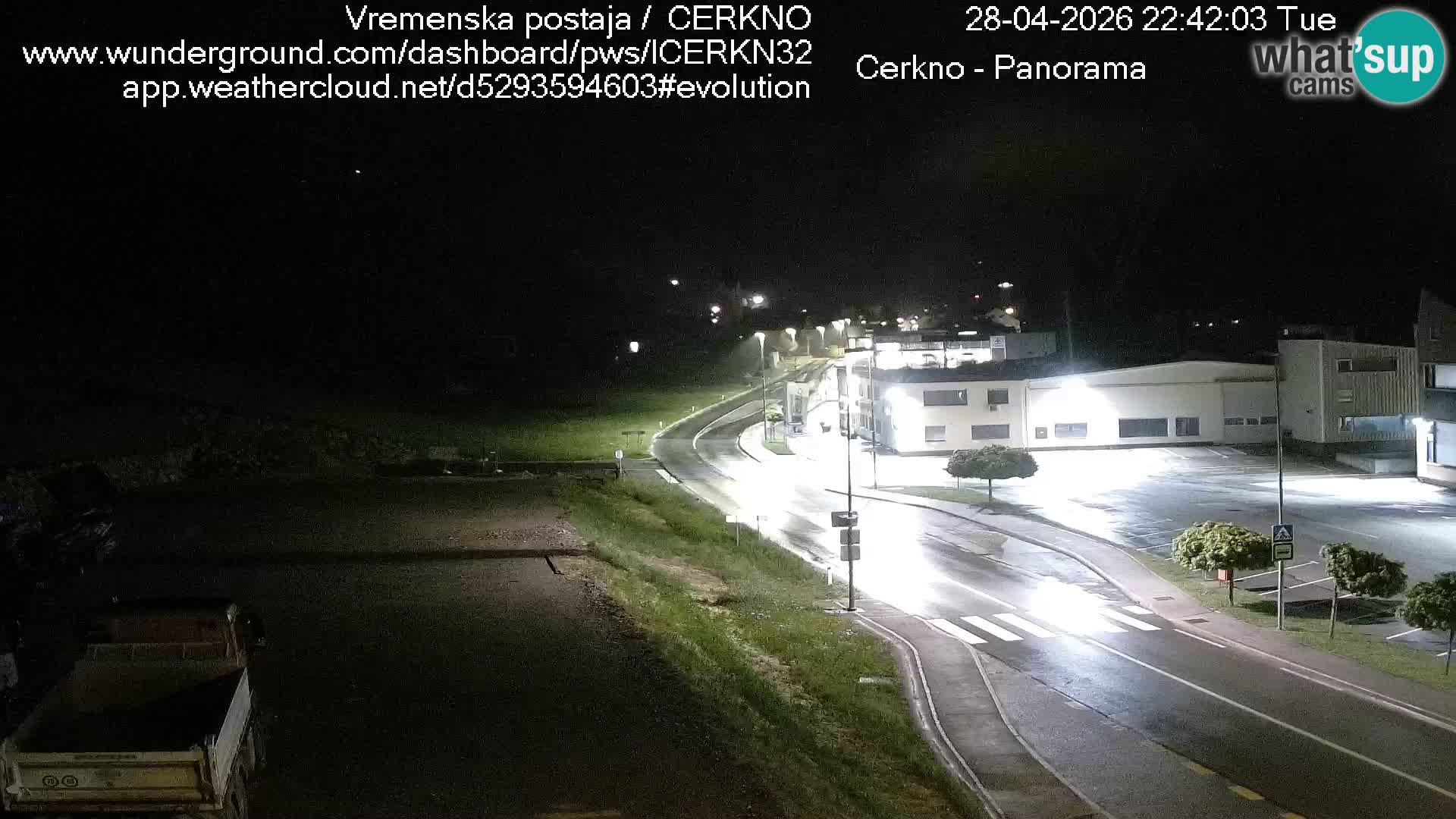 Webcam en direct – Entrée de la ville de Cerkno