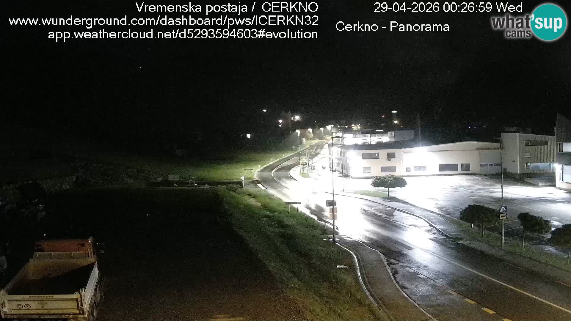 Webcam en direct – Entrée de la ville de Cerkno