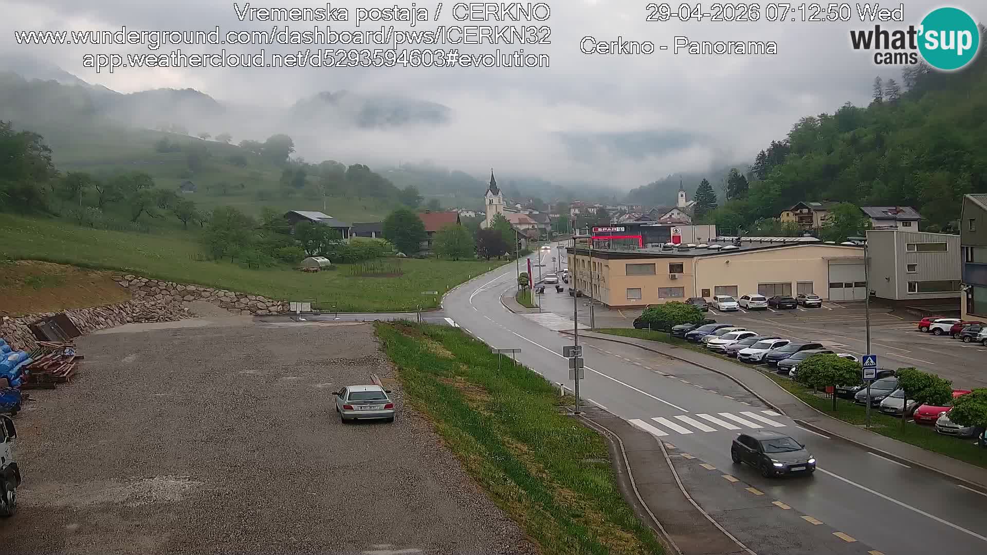 Webcam Ingresso Città di Cerkno