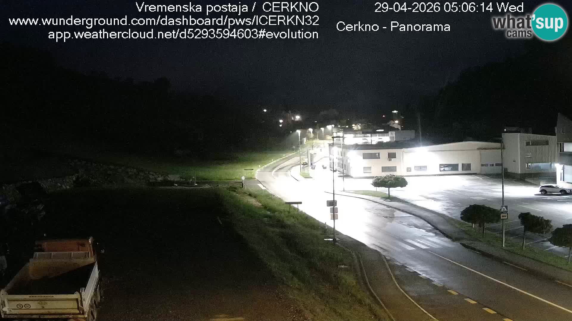 Webcam en direct – Entrée de la ville de Cerkno