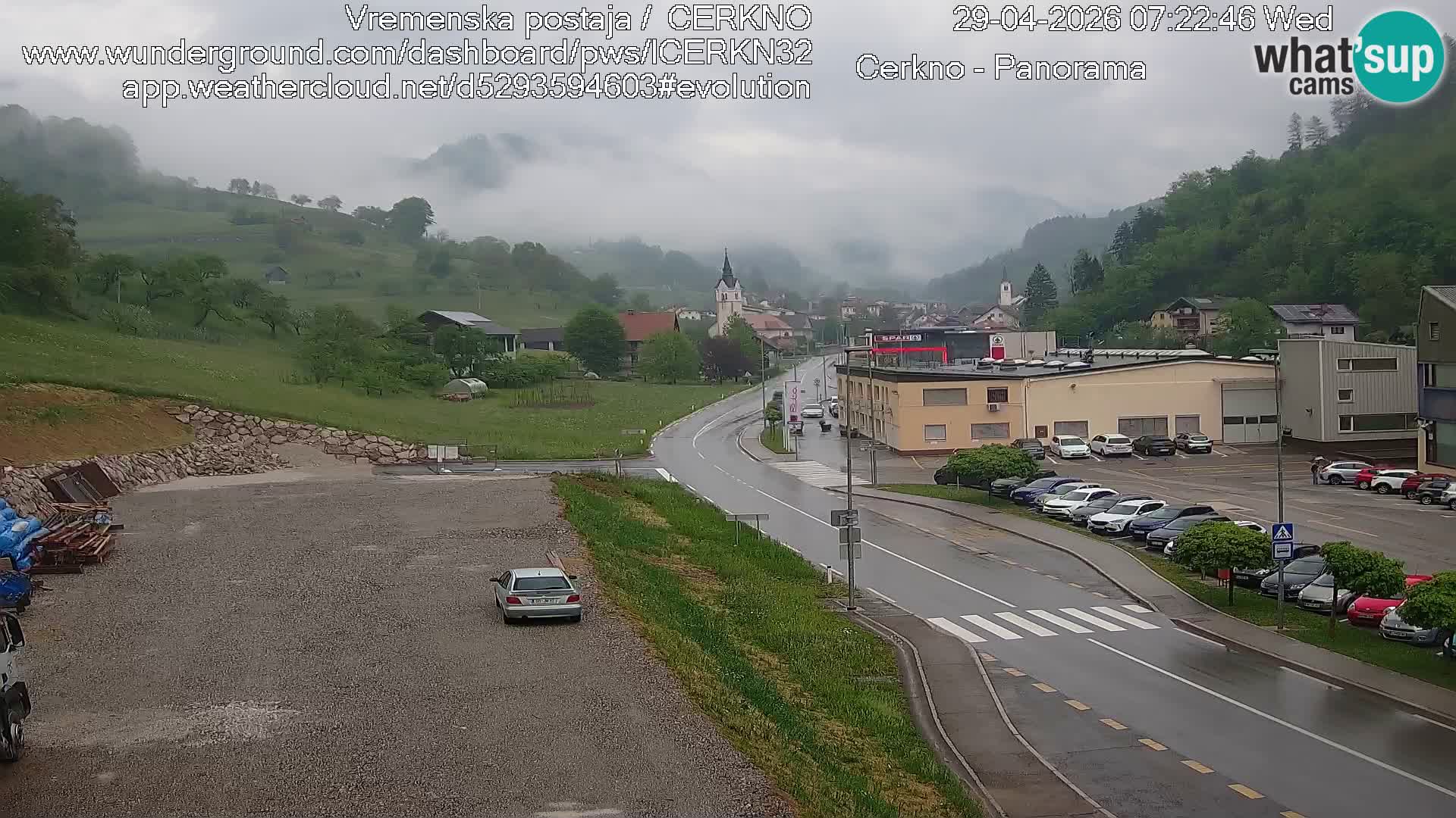 Cerkno ulaz u grad – Kamera uživo