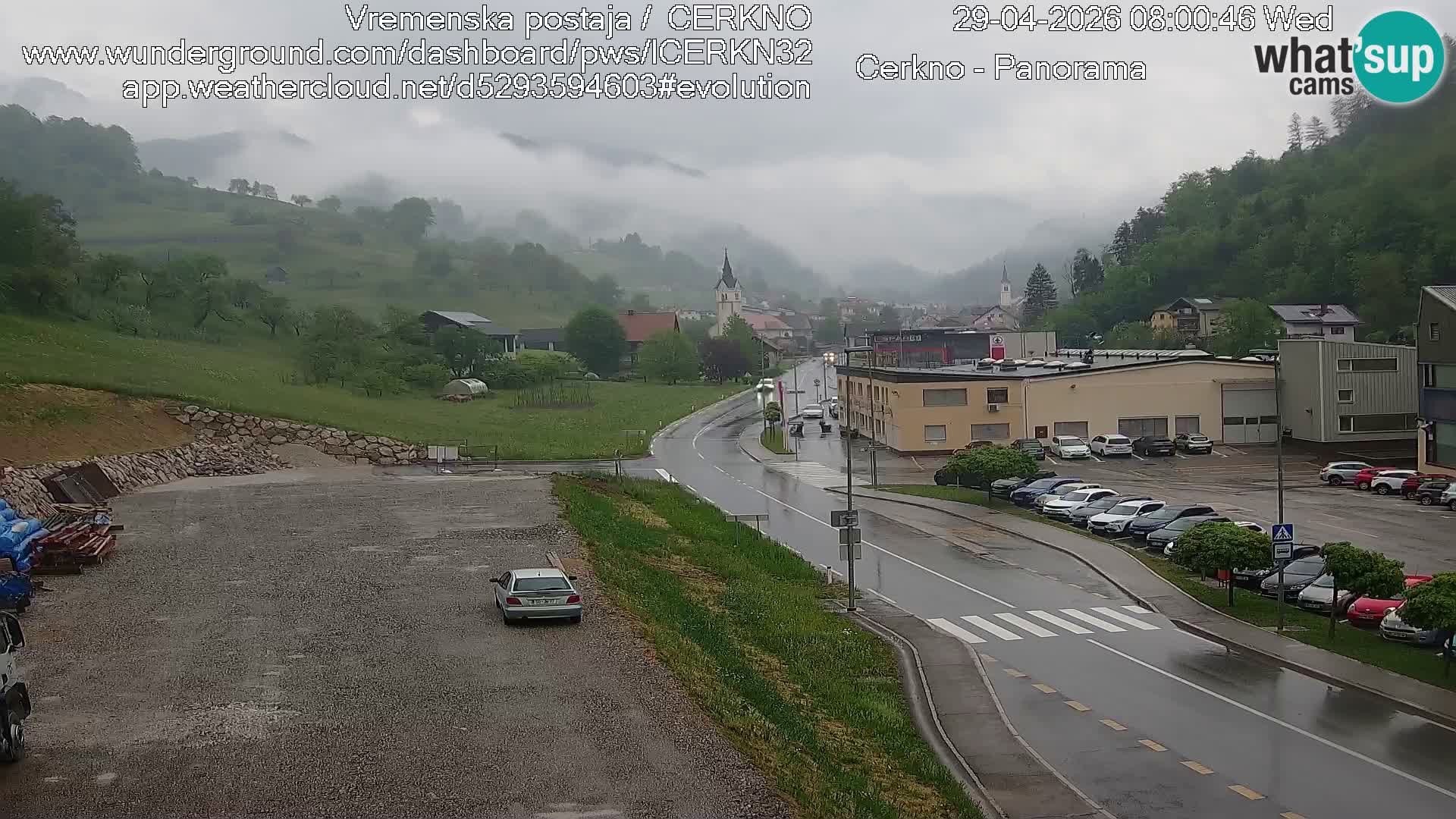 Cerkno ulaz u grad – Kamera uživo