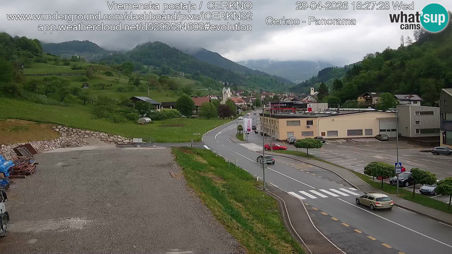Webcam Ingresso Città di Cerkno