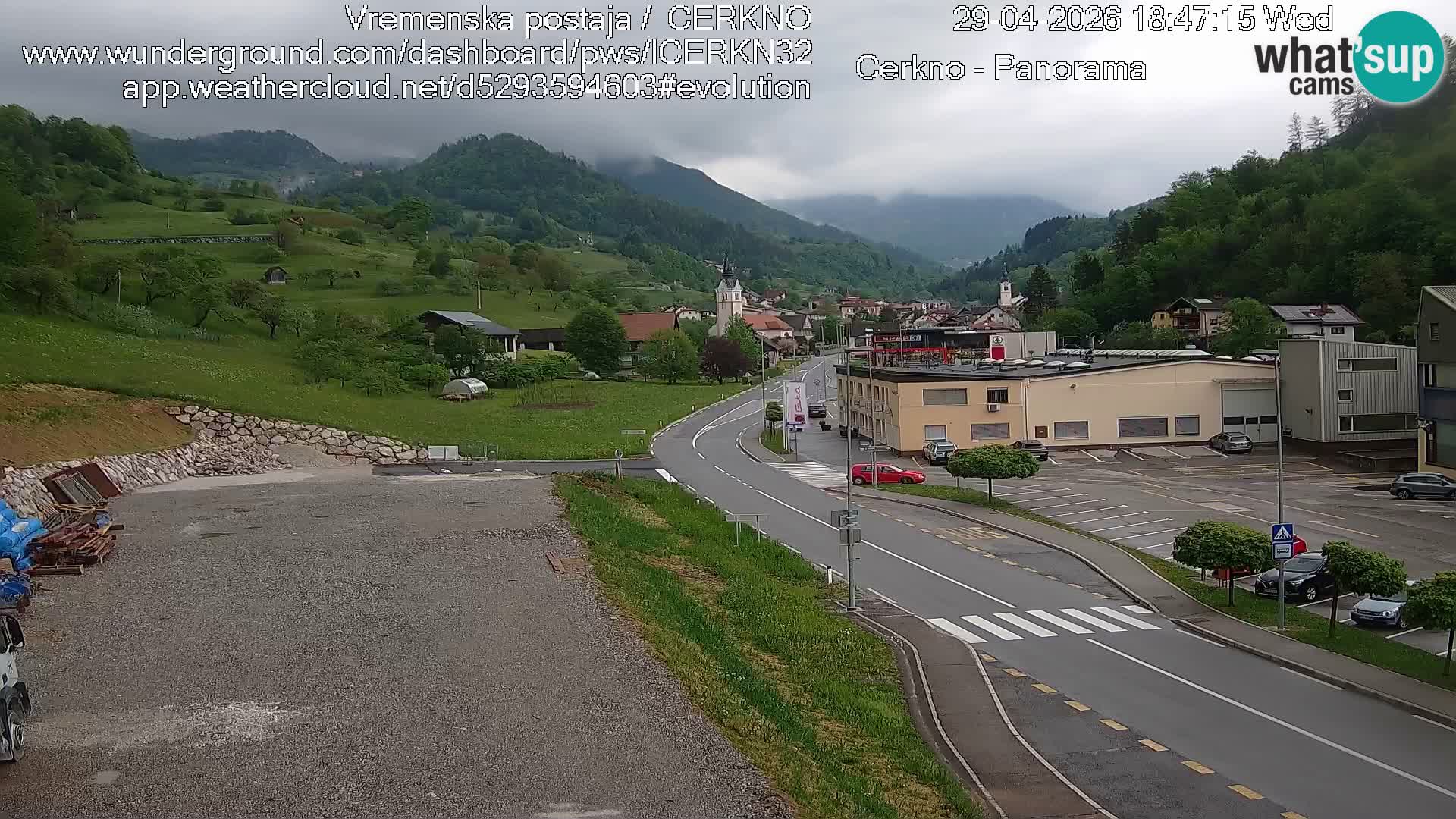 Cerkno ulaz u grad – Kamera uživo