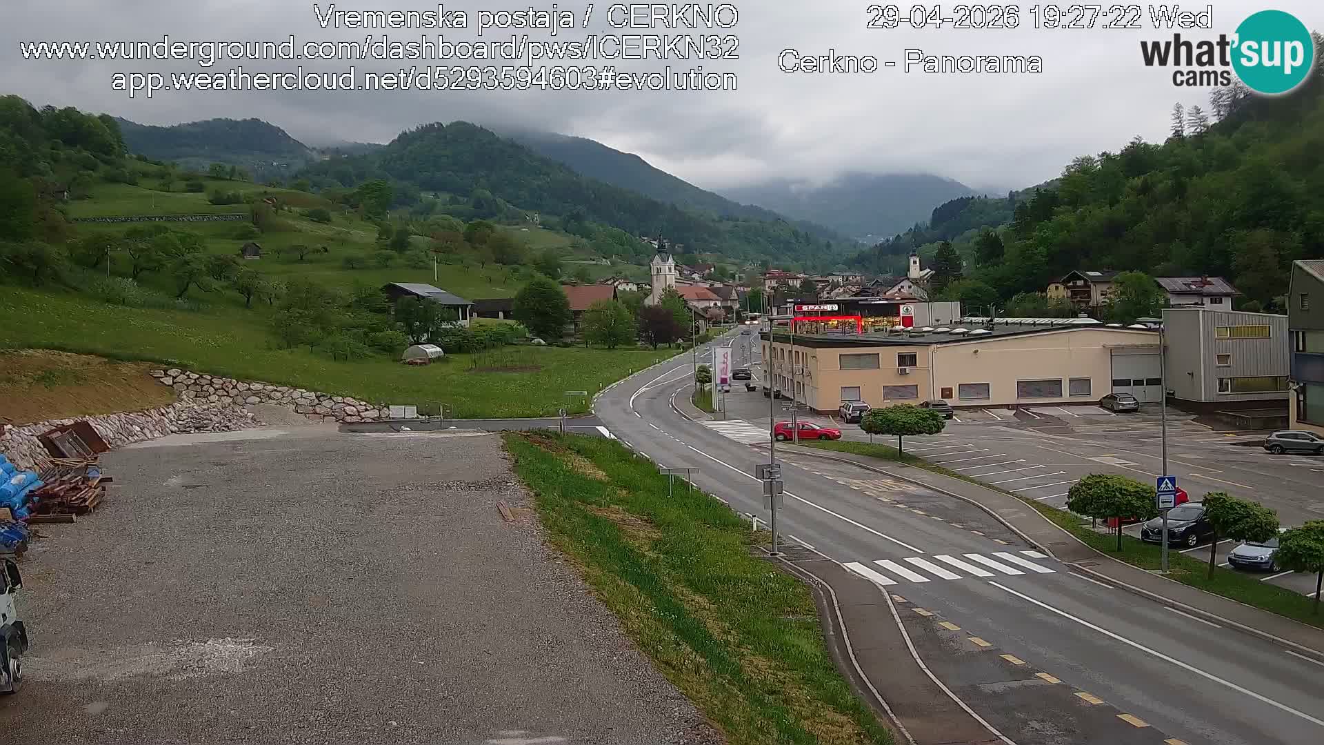 Webcam Ingresso Città di Cerkno