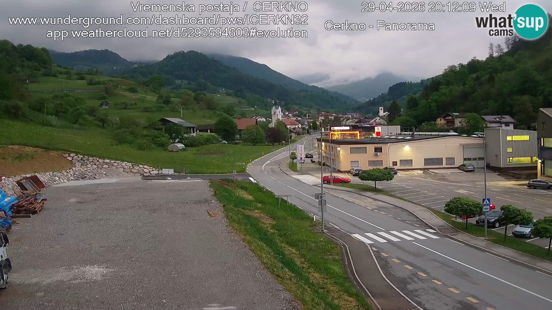 Cerkno ulaz u grad – Kamera uživo