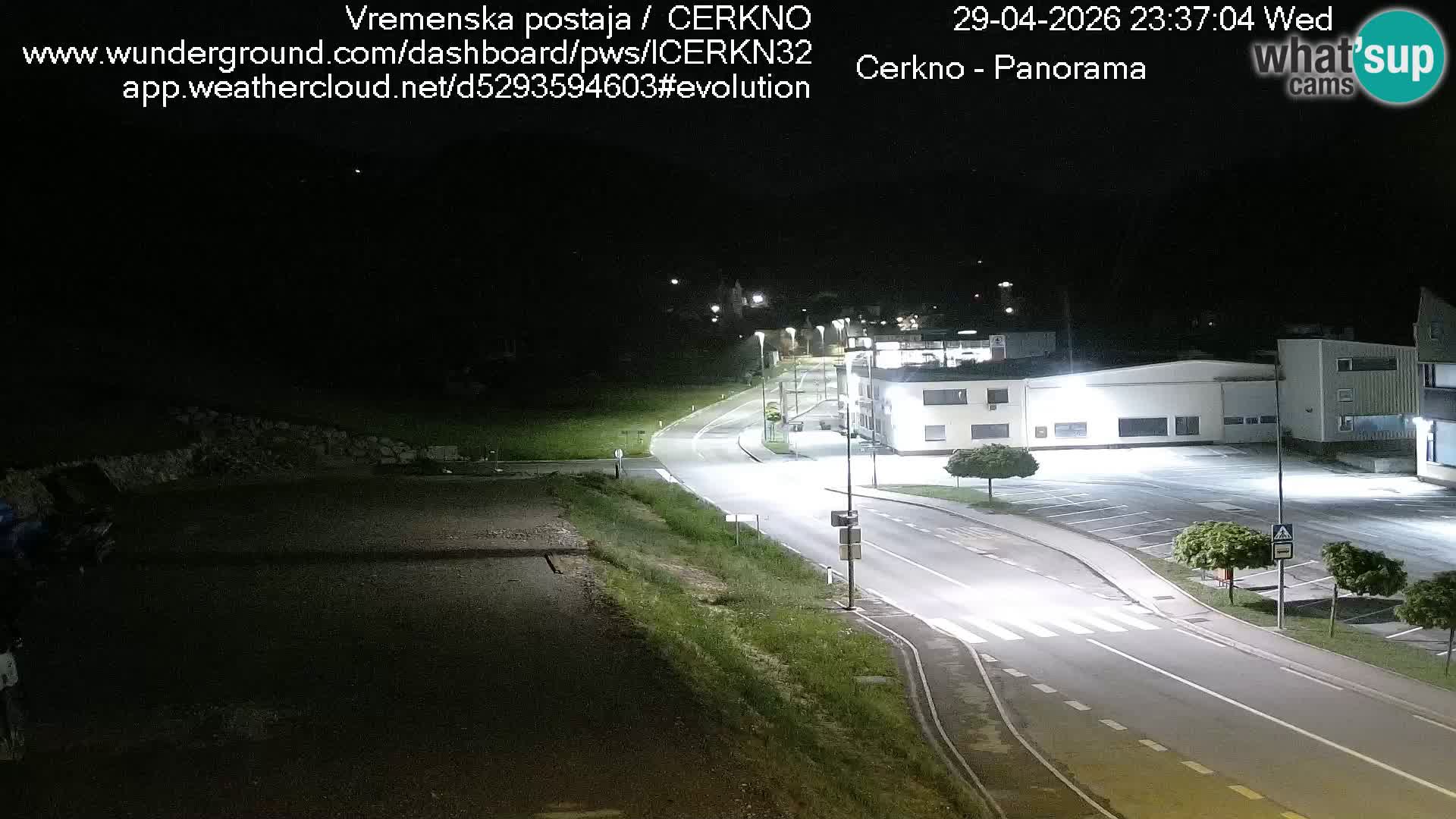 Cerkno city entrance Live Webcam