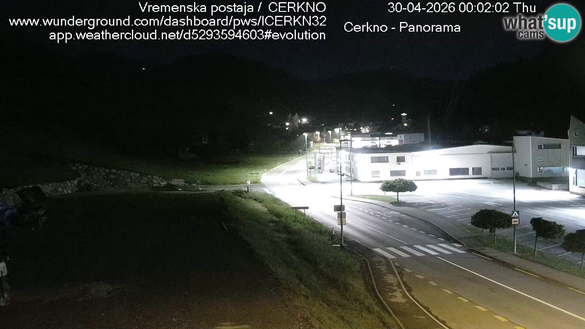 Cerkno entrada a la ciudad Webcam en vivo